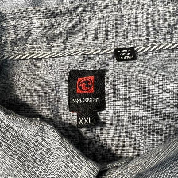 Ocean Current Men's Long Sleeve Button Down Shirt Gray XXL - Picture 5 of 7